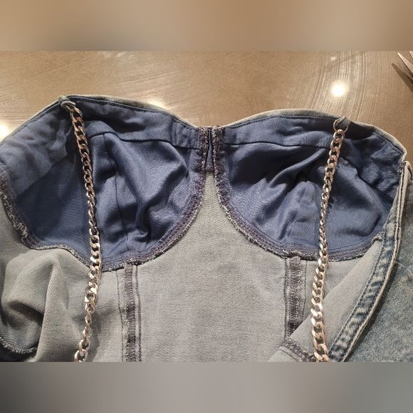 NWT Guess denim bustier - Picture 6 of 6